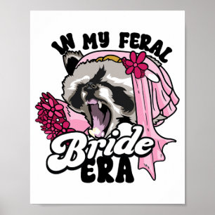 Raccoon Memine in my Feral Bride Era Bachelorette Poster