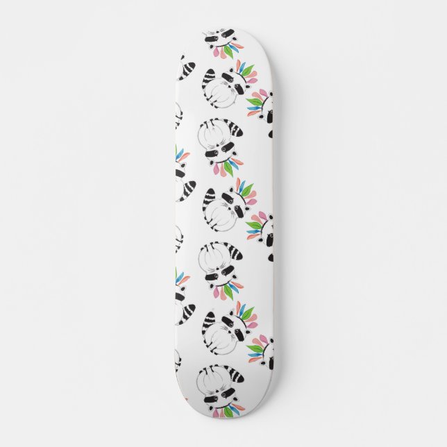 Raccoon Mini Skateboard Bräda 18,5 Cm (Framsida)