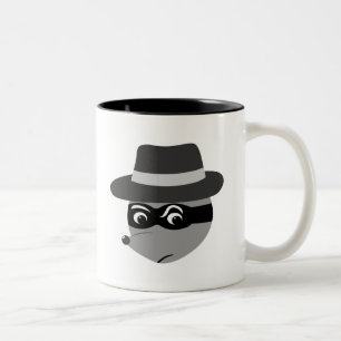 Raccoon Mobster Två-Tonad Mugg