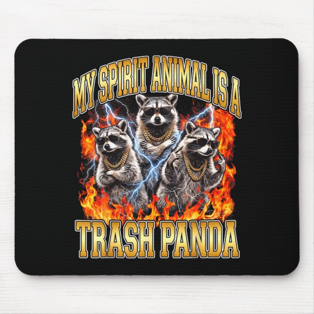 Raccoon My Srit Animal Is A Trash Panda Funny Boot Musmatta (Framsidan)