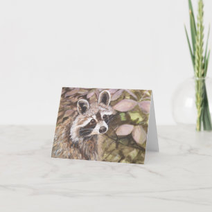 Raccoon Note-kort Kort