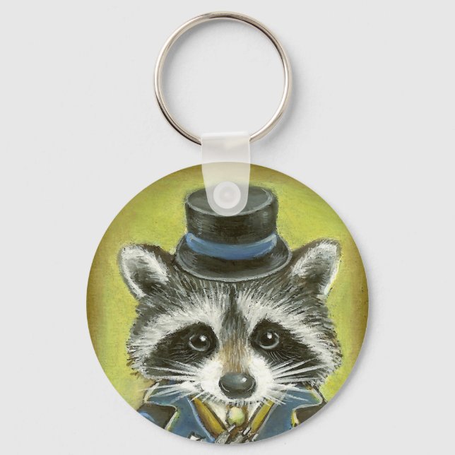 Raccoon Nyckelring (Framsida)