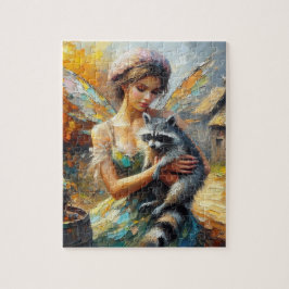 Raccoon och en Fairy Pussel