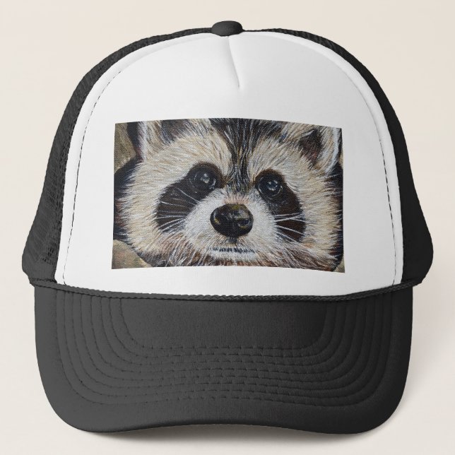 Raccoon Painting Keps (Framsida)