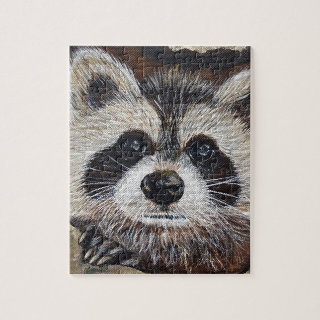 Raccoon Painting Pussel (Vertikal)
