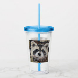Raccoon Painting Take Away Mugg