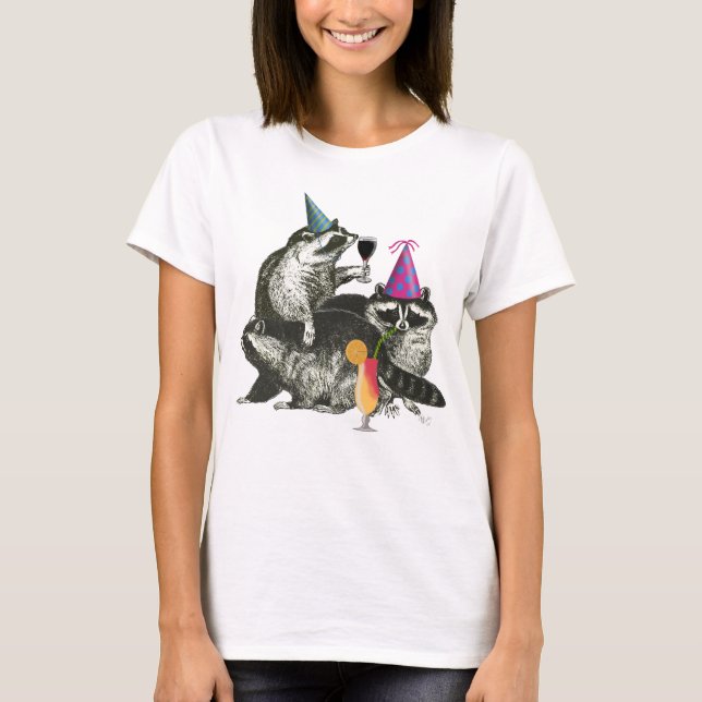 Raccoon Party T Shirt (Framsida)
