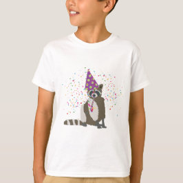 Raccoon Partying - Djur med Party T Shirt