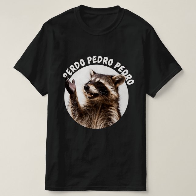 RACCOON PEDRO CUSTOMIZED NAMN T SHIRT (Design framsida)