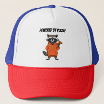 Raccoon Pizza Cap – Cute Cartoon Pizza Kids Hat