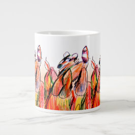 Raccoon play höst jumbo mugg