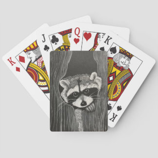 Raccoon playing cards casinokort