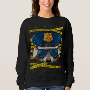 Raccoon polis Policeman Funny Police Anim T Shirt