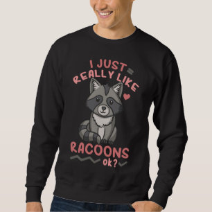 Raccoon Racoon Lång Ärmad Tröja