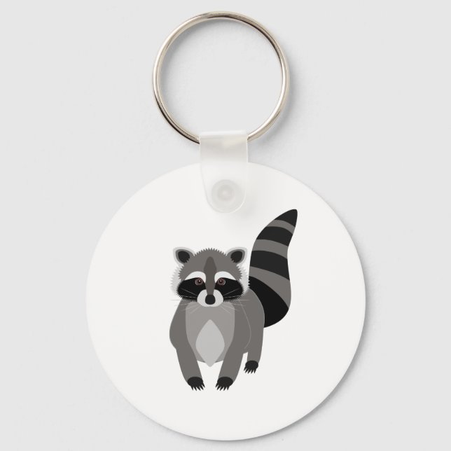 Raccoon Rascal Nyckelring (Framsida)