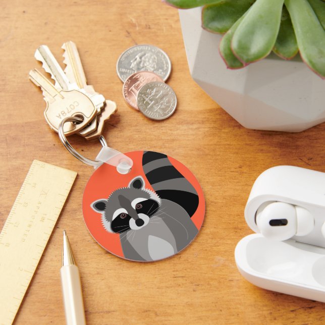 Raccoon Rascal Nyckelring (Skrivbord)