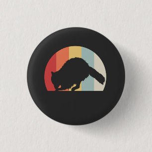 Raccoon Retro Vintage Knapp
