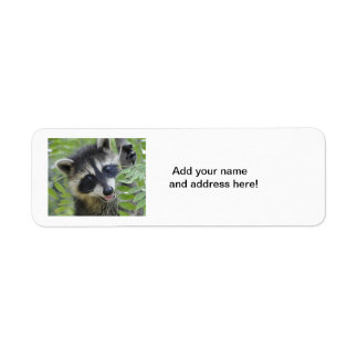 Raccoon Returetiketters Returadress Etikett