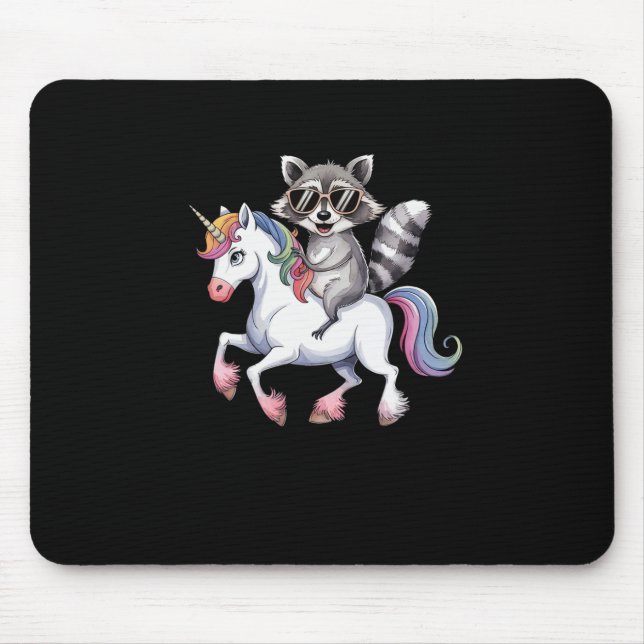 Raccoon Riding Unicorn Cute Animal Fantasy for Kid Musmatta (Framsidan)