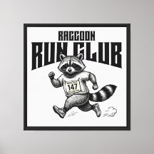 Raccoon Run Club Maraton Retro Trash Panda 