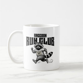 Raccoon Run Club Maraton Retro Trash Panda Kaffemugg