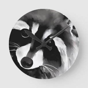 Raccoon Rund Klocka