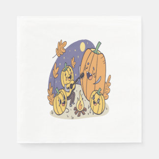 Raccoon Shirt Land Pumpkin Pappersservett