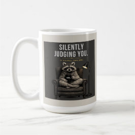 Raccoon Silently Judging | Sarcastic Coffee Cup Kaffemugg