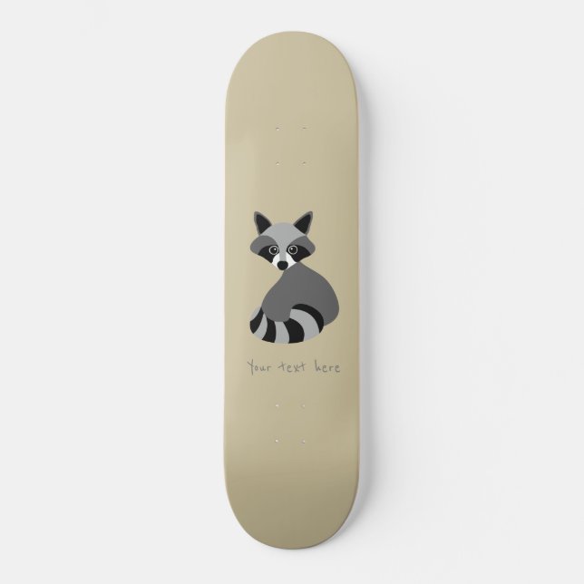Raccoon skateboard (Framsida)