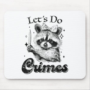Raccoon Sopor Funny Racoon Låt oss Cute och Cute Musmatta