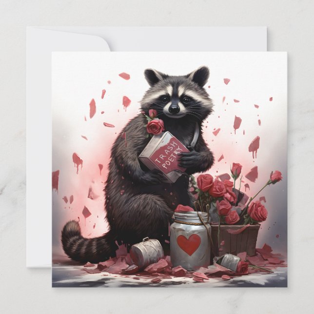 Raccoon sopor poetry Valentines day (Framsida)