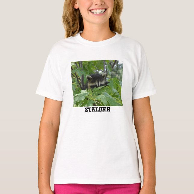 Raccoon Stalker - Women's T-Shirt (Framsida)