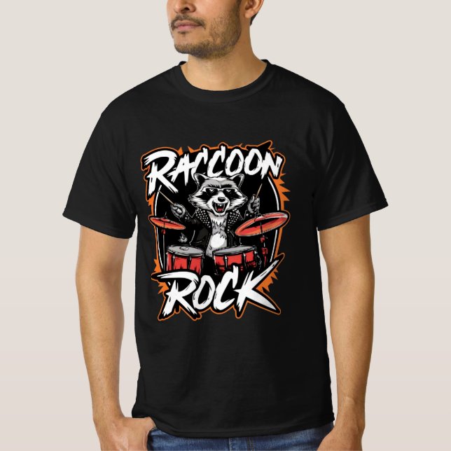Raccoon Sten T-shirt - Lårskjortan - Lårskorgsdesi (Framsida)