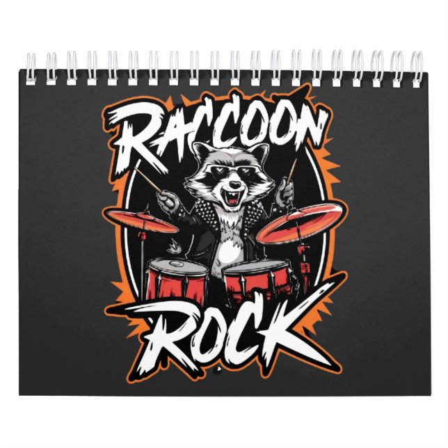 Raccoon Sten T-shirt - Lårskjortan - Lårskorgsdesi Kalender (Omslag)