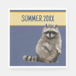 Raccoon Summer Pappersservett