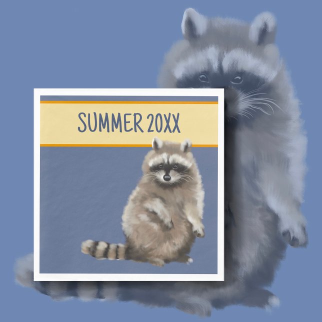 Raccoon Summer Pappersservett (Skapare uppladdad)