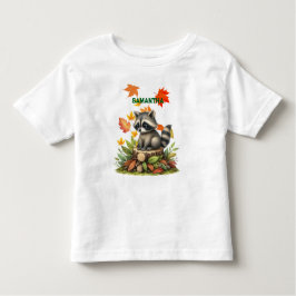 Raccoon Toddler T-Shirt Cute Animal for Kids