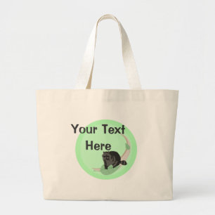 Raccoon Tote Bag Jumbo Tygkasse
