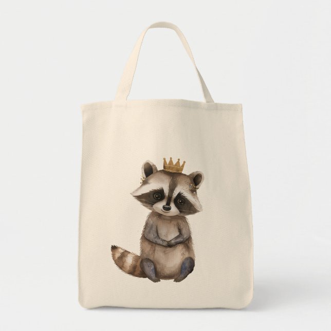 Raccoon Tote bags Tygkasse (Framsidan)