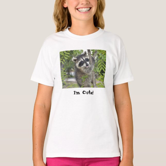 Raccoon - ungeT-tröja T-shirt (Framsida)