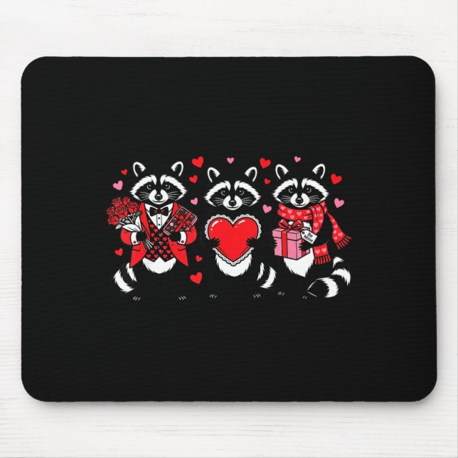 Raccoon Valentines Day Funny Feral Raccoon Love He Musmatta (Framsidan)