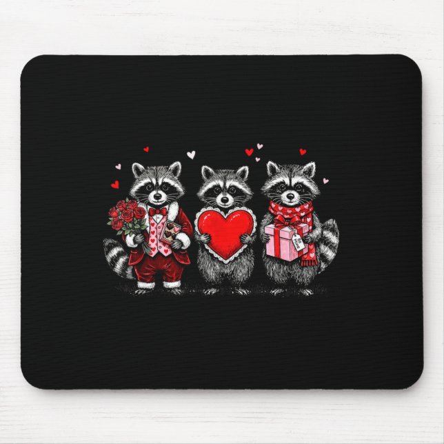 Raccoon Valentines Day Funny Feral Raccoon Love He Musmatta (Framsidan)