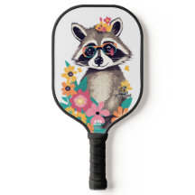 Raccoon w Glasses Personlig Pickleball Paddle