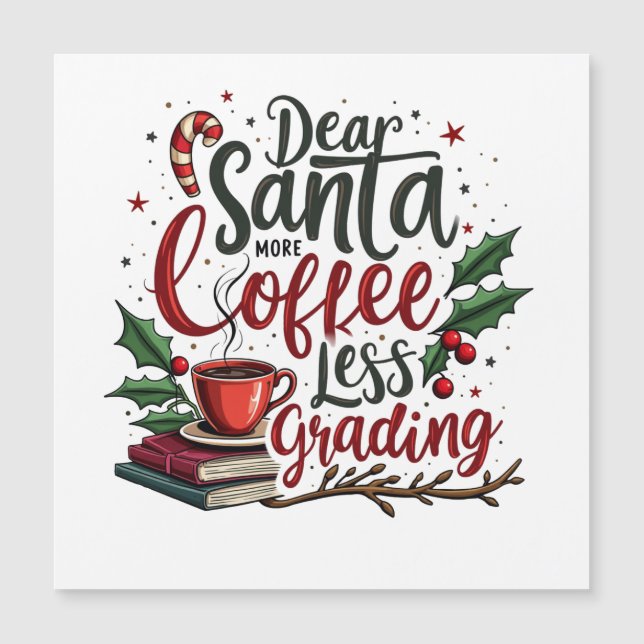 Raccoon Wearing Santa Hat och jul (Framsida)