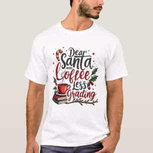 Raccoon Wearing Santa Hat och jul T Shirt