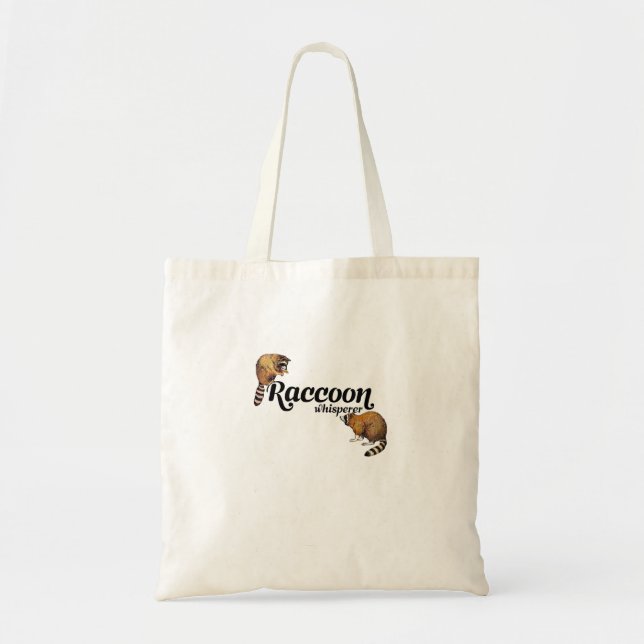 Raccoon Whisperer Cute Raccoon Älskare Racoon Gift Tygkasse (Framsidan)