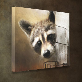 Raccoon Wildlife Canvas