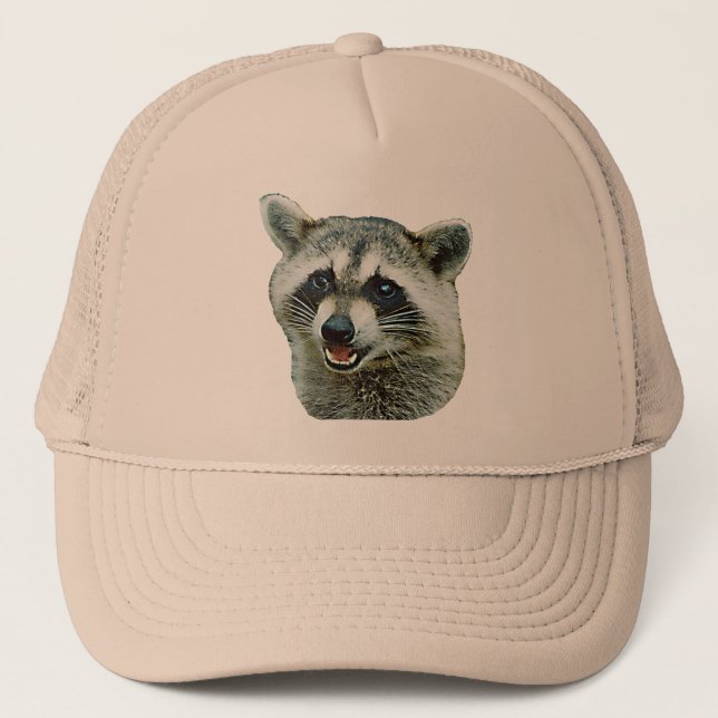 Raccoonbildhatt Truckerkeps (Framsida)