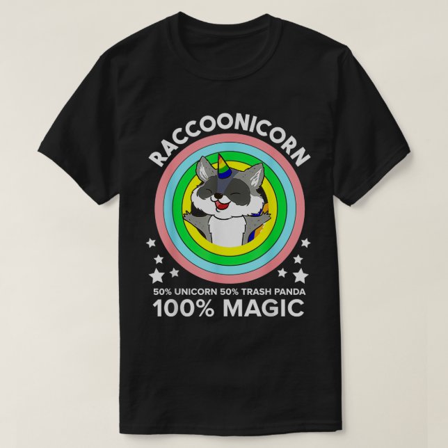 Raccoonicorn magi Classic TShirt T Shirt (Design framsida)