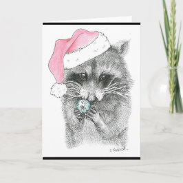 Raccoonjul Helgkort